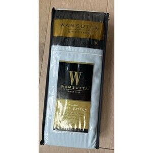 Auth Wamsutta 725 TC Finest Sateen 100 Supima Cotton King Flat Sheet Light Blue